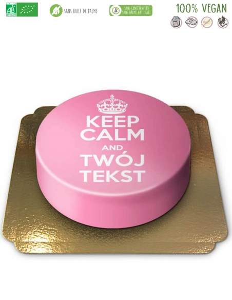 Happy-Cake.co.uk Organic, vegan and gluten-free message cake - 115