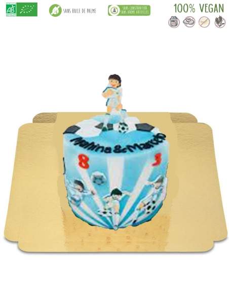 Happy-Cake.co.uk Olive and Tom Captain Tsubasa cake organic, vegan and gluten-free - 49