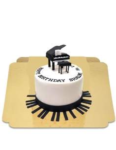 Happy-Cake.co.uk Piano cake, vegan pianist, organic and gluten-free - 12