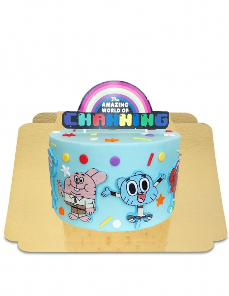 Happy-Cake.co.uk The Amazing World of Gumball cake vegan, organic and gluten-free - 90