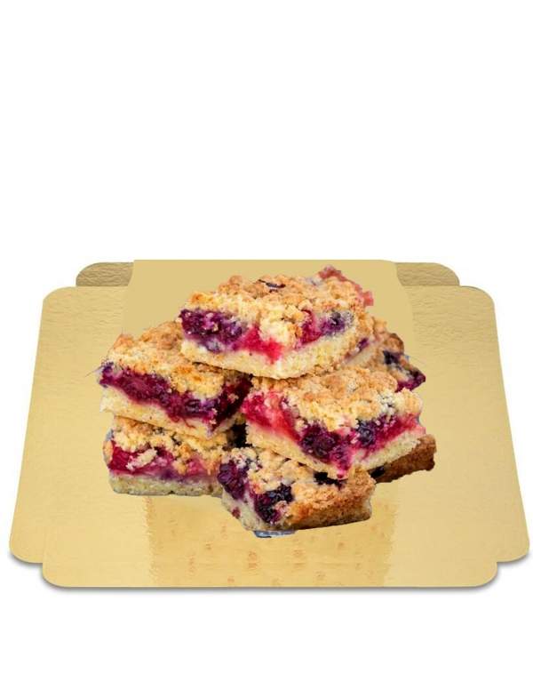 Happy-Cake.co.uk 4 parts of vegan raspberry crumble, without low GI sugar, organic and gluten-free Suitable for diabetics - 28