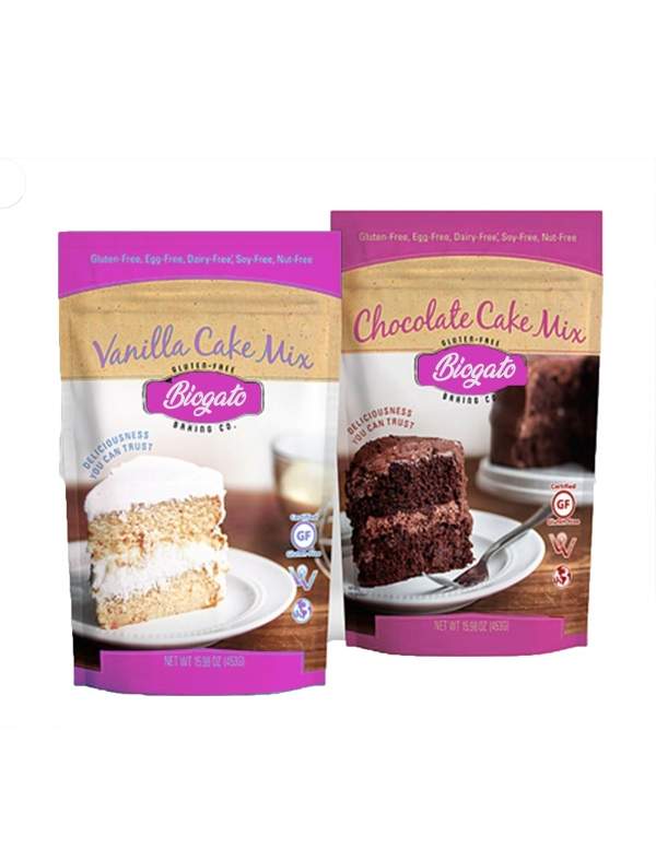 Happy-Cake.co.uk Sponge cake mix for double layer cake 18cm vegan, sugar-free, organic and gluten-free - 33
