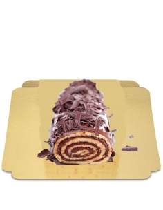 Happy-Cake.co.uk Vegan chocolate cream roll, sugar-free, organic and gluten-free 25 cm - 58