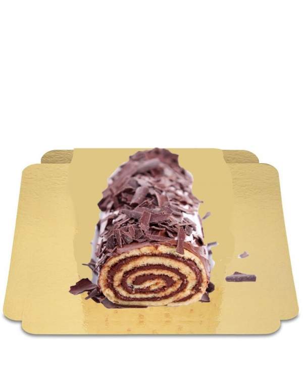 Happy-Cake.co.uk Vegan chocolate cream roll, sugar-free, organic and gluten-free 25 cm - 58