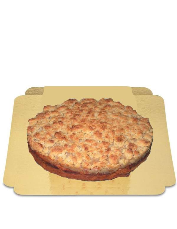 Happy-Cake.co.uk Apple crumble 12 parts vegan, without low GI sugar, organic and gluten-free Suitable for diabetics and coéliaq 