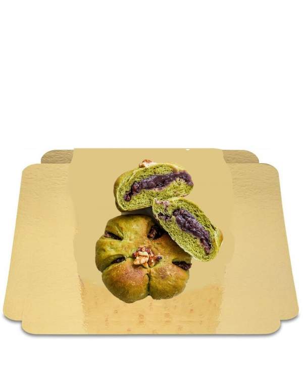 Happy-Cake.co.uk 3 Matcha green tea rolls filled without sugar, vegan, organic and gluten-free with a low glycemic index Suitabl