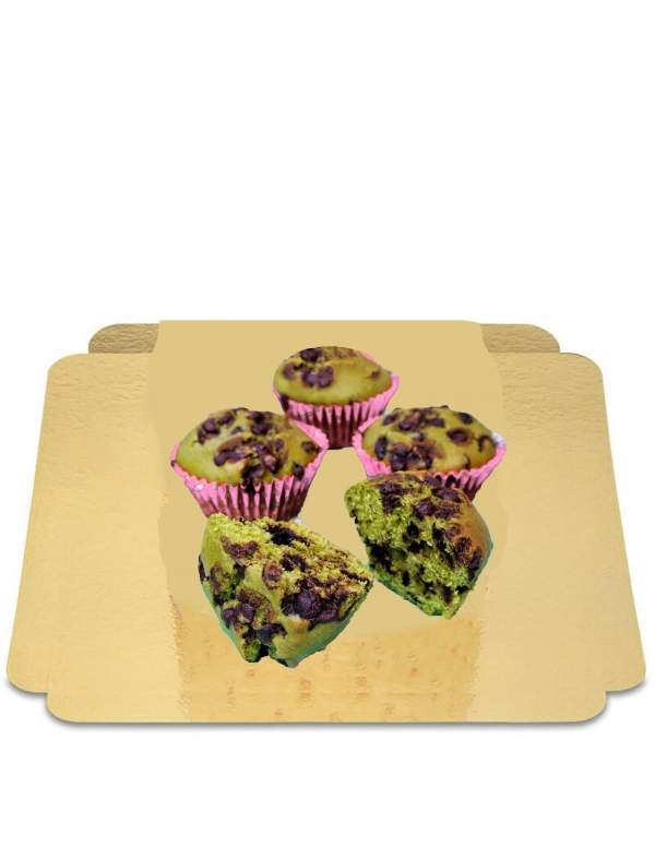 Happy-Cake.co.uk 4 Matcha green tea muffins without low GI sugar, vegan, organic and gluten-free low glycemic index Suitable for