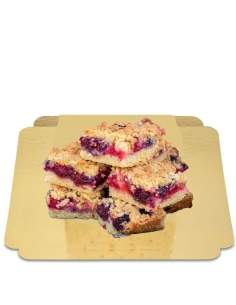 Happy-Cake.co.uk 4 parts of vegan raspberry crumble, organic low GI sugar free and gluten free - 1