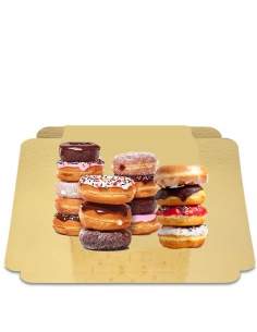 Happy-Cake.co.uk Assortment of 16 vegan donuts, organic, low GI sugar free and gluten free suitable for diabetics and celiacs - 