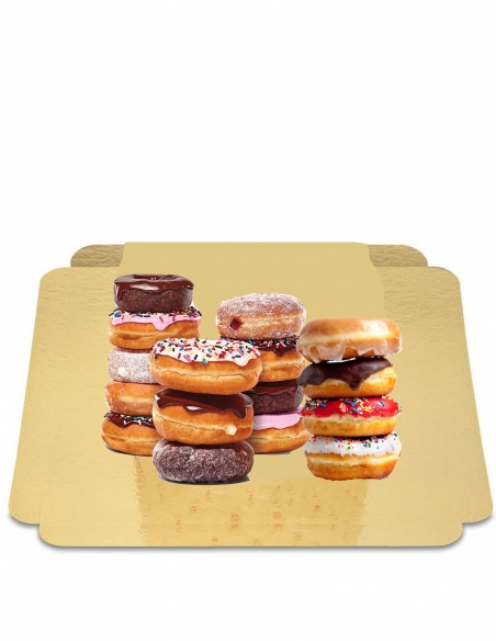 Happy-Cake.co.uk Assortment of 16 vegan donuts, organic, low GI sugar free and gluten free suitable for diabetics and celiacs - 