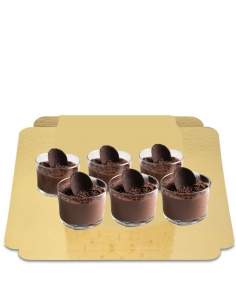 Happy-Cake.co.uk 6 Chocolate mousse dessert without sugar, vegan, organic with low glycemic index suitable for diabetics and coe