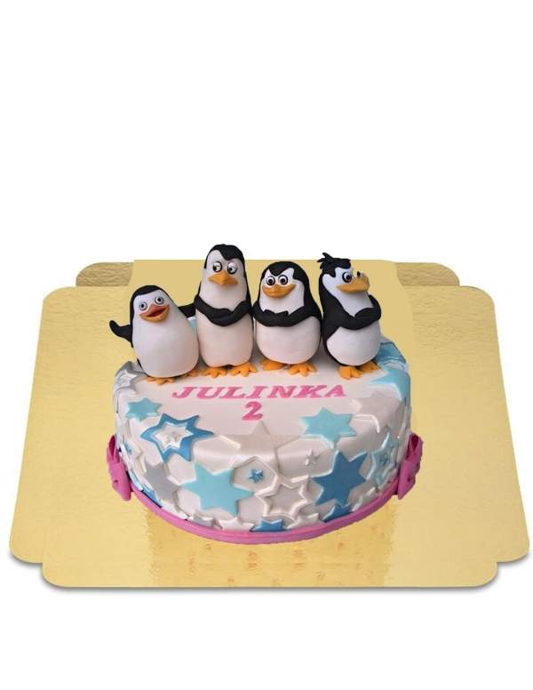 Happy-Cake.co.uk Penguins of Madagascar cake vegan, organic and gluten-free - 146