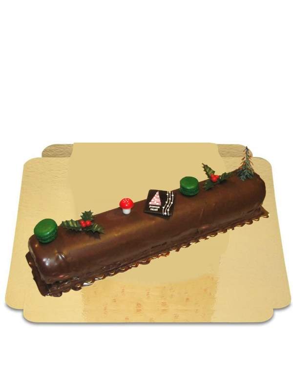 Happy-Cake.co.uk Vegan, organic, sugar-free and gluten-free Christmas log 20cm suitable for celiacs - 36