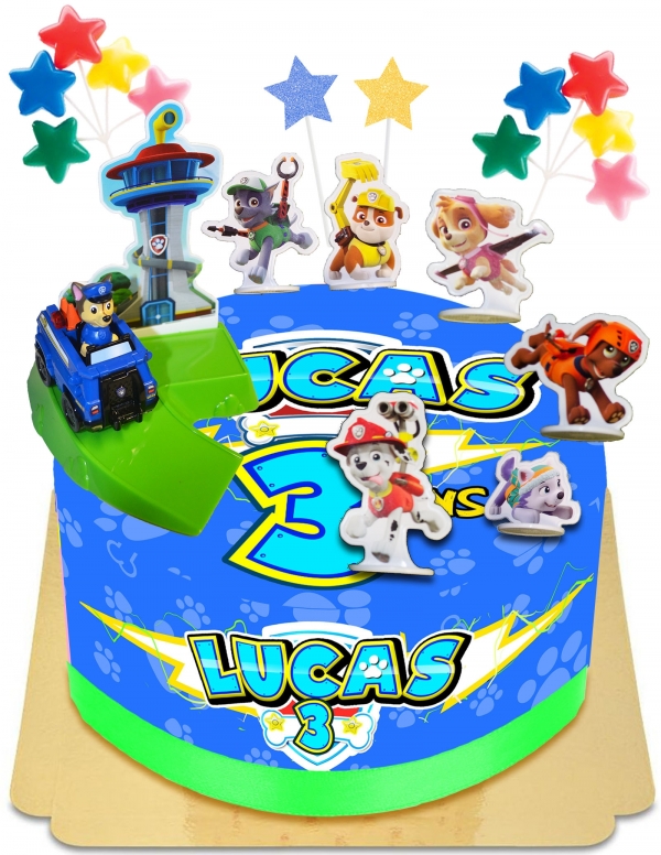 Happy-Cake.co.uk Paw Patrol Truck Chase Cake and Friends Egg Free, Vegetarian and Gluten Free - 26