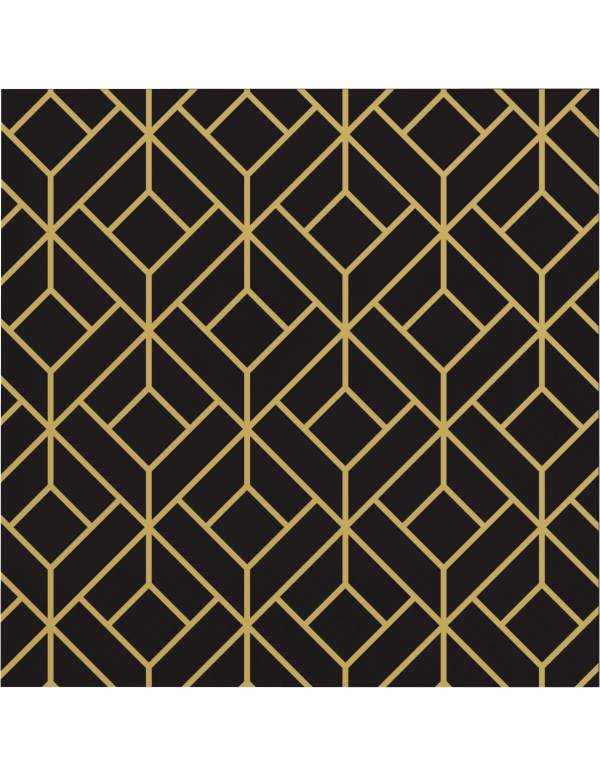 Happy-Cake.co.uk Black and gold adult birthday decoration pack - 6