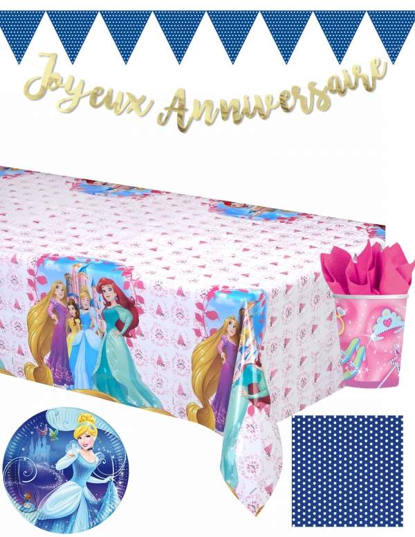 Happy-Cake.co.uk Disney princess Cinderella birthday decoration pack - 1