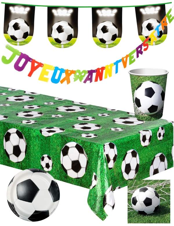 Happy-Cake.co.uk Football birthday decoration pack - 1