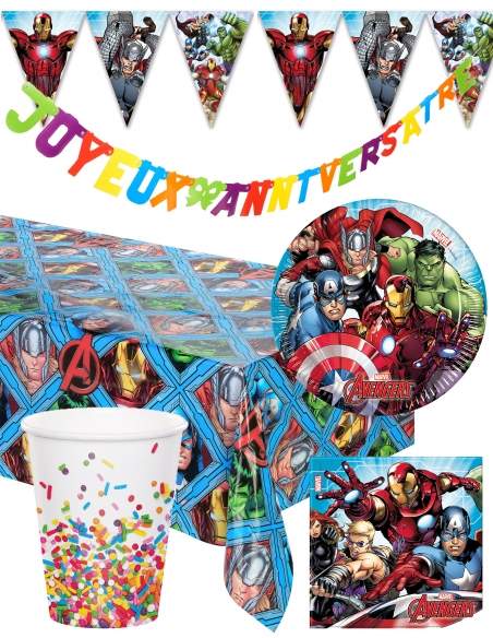 Happy-Cake.co.uk Hulk Marvel Superhero Birthday Decoration Pack - 1