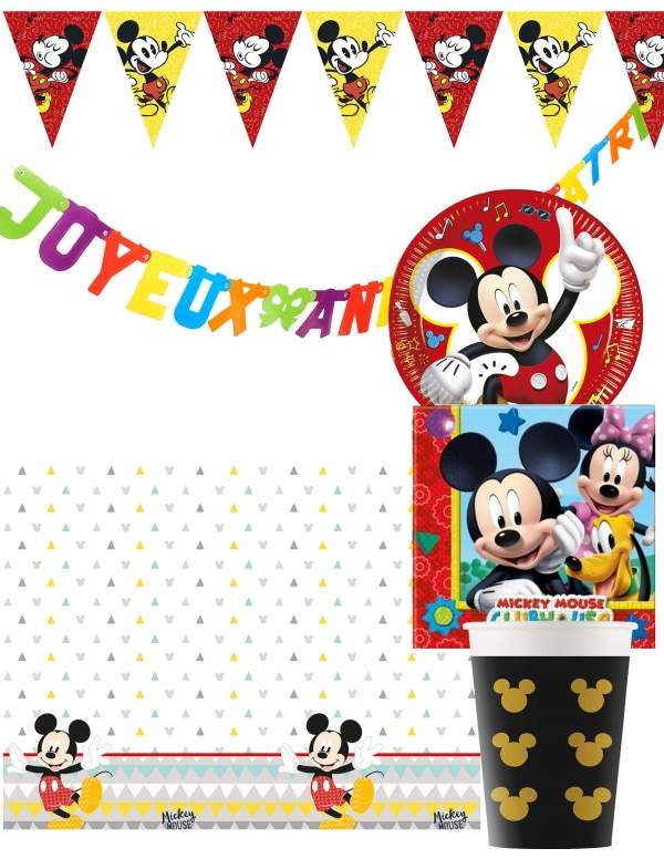 Happy-Cake.co.uk Mickey birthday decoration pack - 1