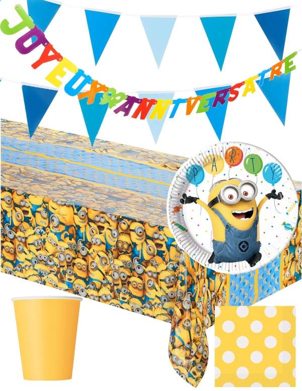 Happy-Cake.co.uk Despicable Me Minions Birthday Decoration Pack - 1