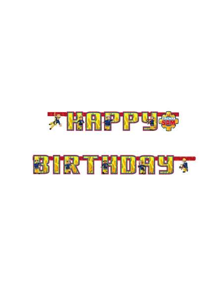 Happy-Cake.co.uk Firefighter birthday decoration pack - 6