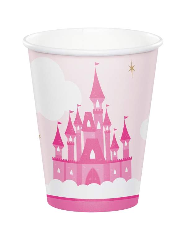 Happy-Cake.co.uk Pink princess girl birthday decoration pack - 4