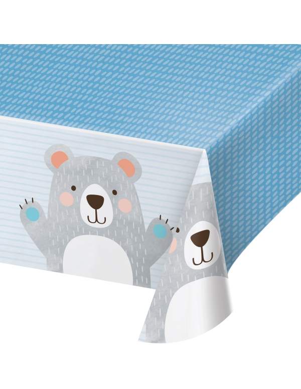 Happy-Cake.co.uk Pack birthday decoration Teddy bear boy - 5