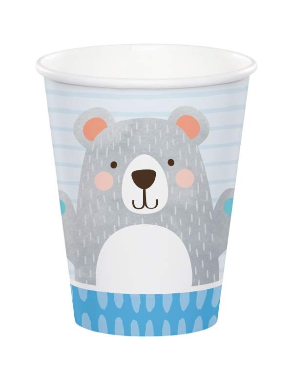 Happy-Cake.co.uk Pack birthday decoration Teddy bear boy - 7