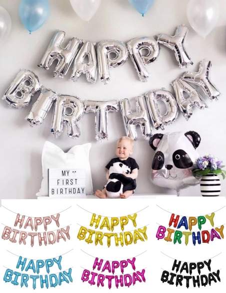 Happy-Cake.co.uk Giant "Happy Birthday" balloon to hang - 1