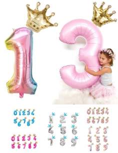 Happy-Cake.co.uk Number balloon with crown - 1