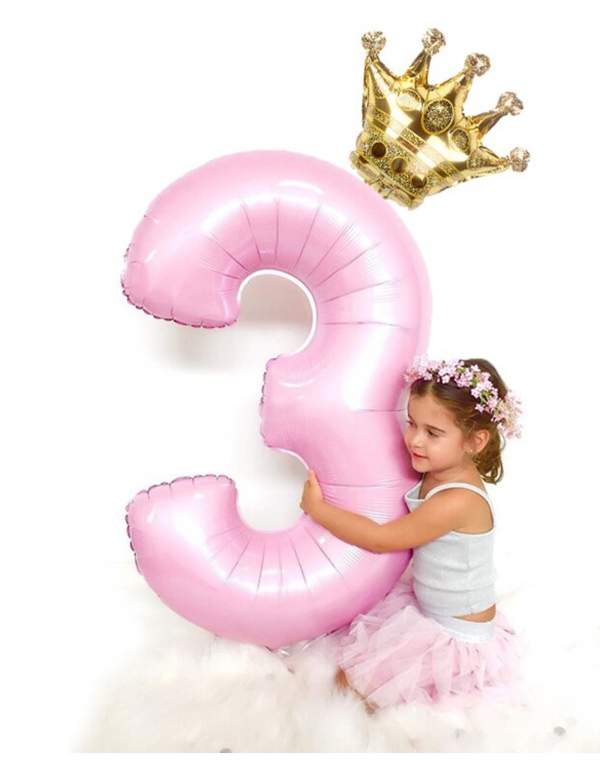 Happy-Cake.co.uk Number balloon with crown - 2