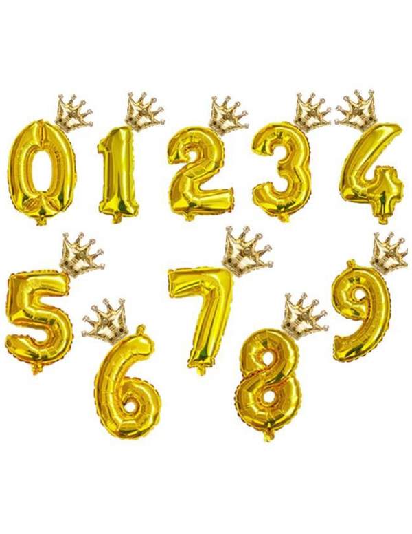 Happy-Cake.co.uk Number balloon with crown - 3