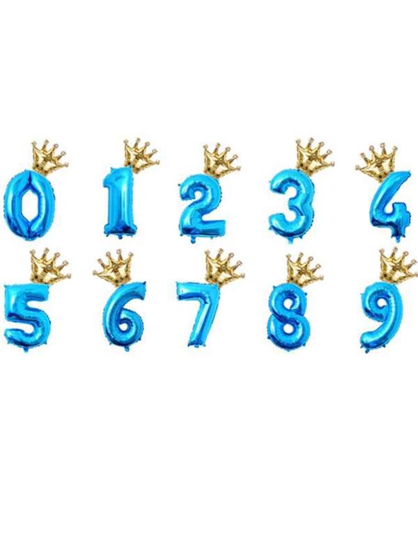 Happy-Cake.co.uk Number balloon with crown - 4