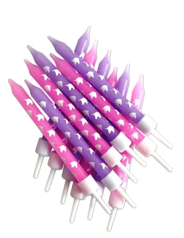  12 birthday candles 7.5 cm - 11