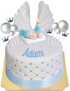 Happy-Cake.co.uk Gluten-free, organic and vegetarian birth cake - 3