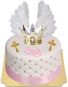 Happy-Cake.co.uk Gluten-free, organic and vegetarian baptism cake for girls - 9