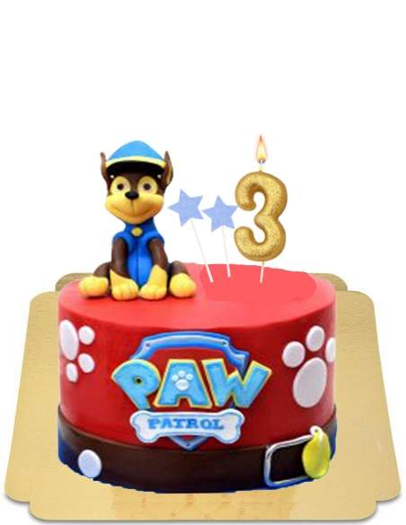  Chase Paw Patrol Cake with Vegan Marzipan Figurine, Gluten Free - 72