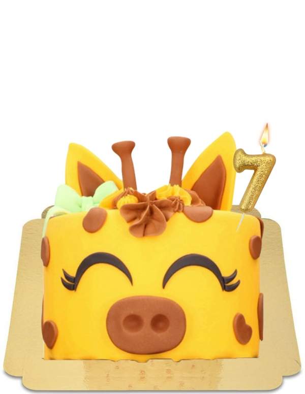  Vegan adorable giraffe cake, gluten free - 68
