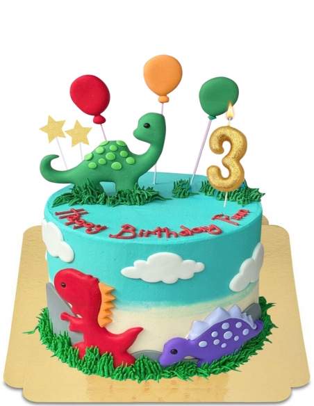 Happy-Cake.co.uk Adorable vegan dinosaur cake, gluten free - 54
