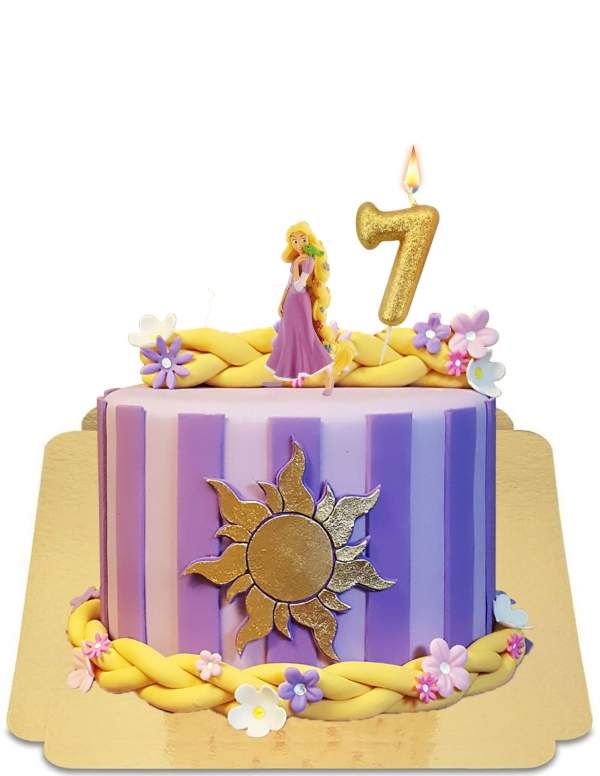  Rapunzel cake with vegan marzipan figurine and hair, gluten free - 287