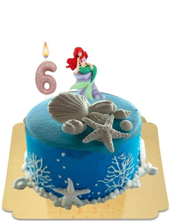  Ariel mermaid cake in the ocean vegan, gluten free - 115