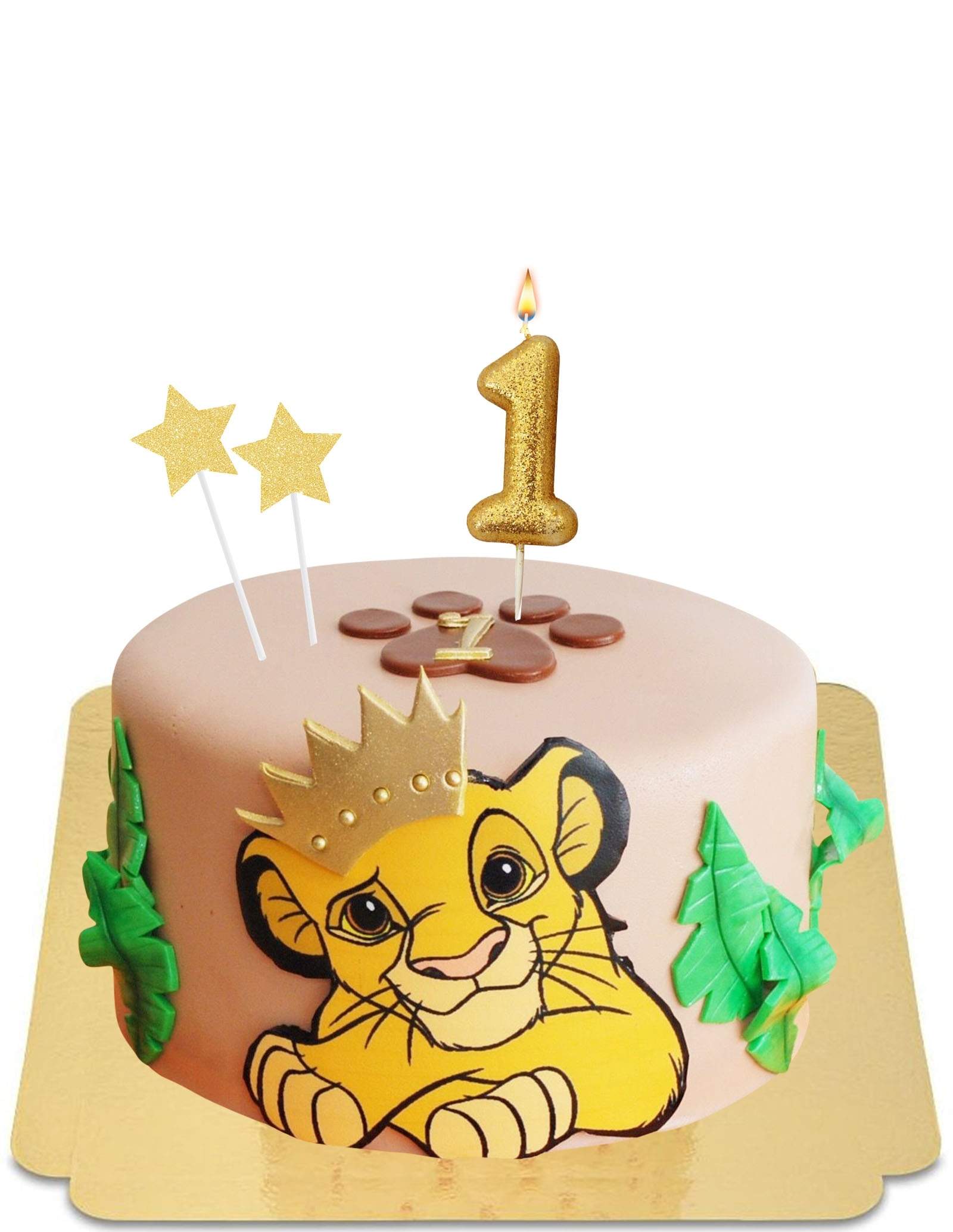 Lion King Baby Simba 2 Tier Celebration Tier Cake – Tiffany's Bakery