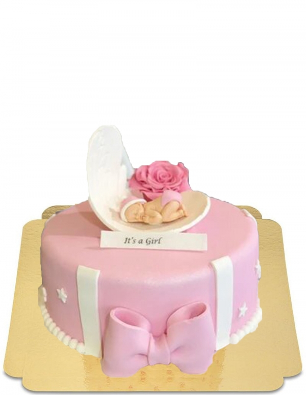  Gluten-free vegan sugar baby girl birth cake - 1