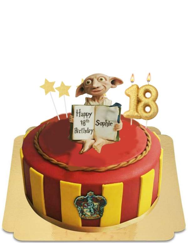 Cake Book Harry Potter figurine Dobby house elf vegan, gluten free - 52