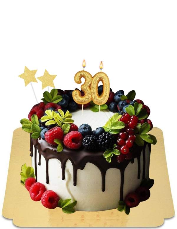  Vegan chocolate red fruit drip cake, gluten free - 84