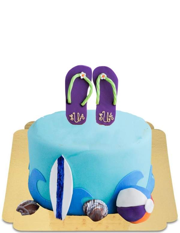  Summer cake, beach, sea and cool vegan vibe, gluten-free - 201