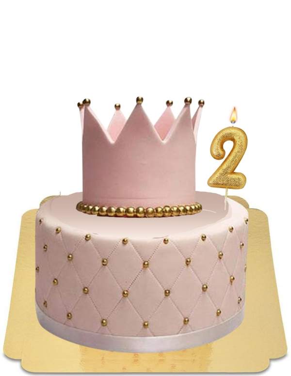  Vegan Quilted Pink Princess Cake, Gluten Free - 126