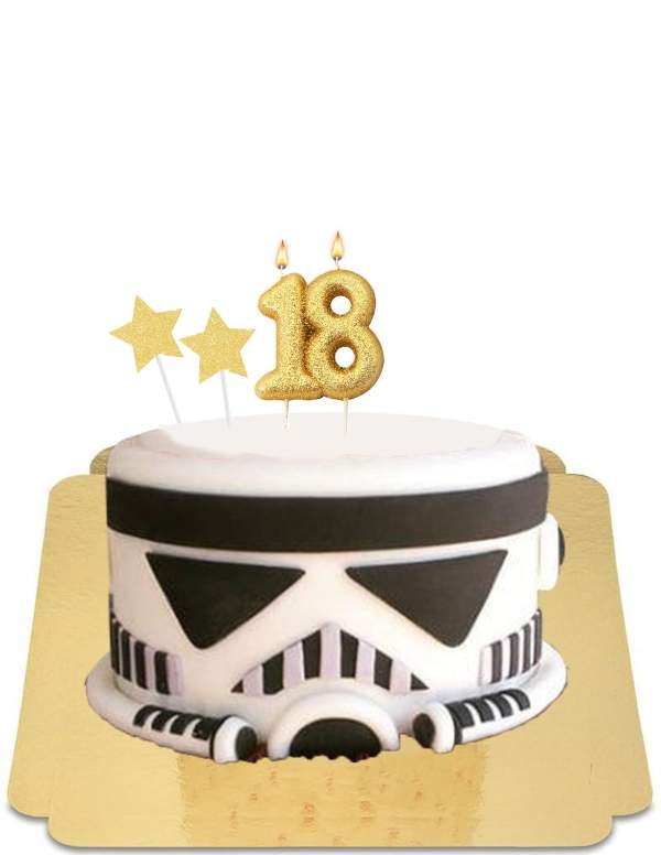  Star wars stormtrooper cake white and black vegan, gluten free - 190