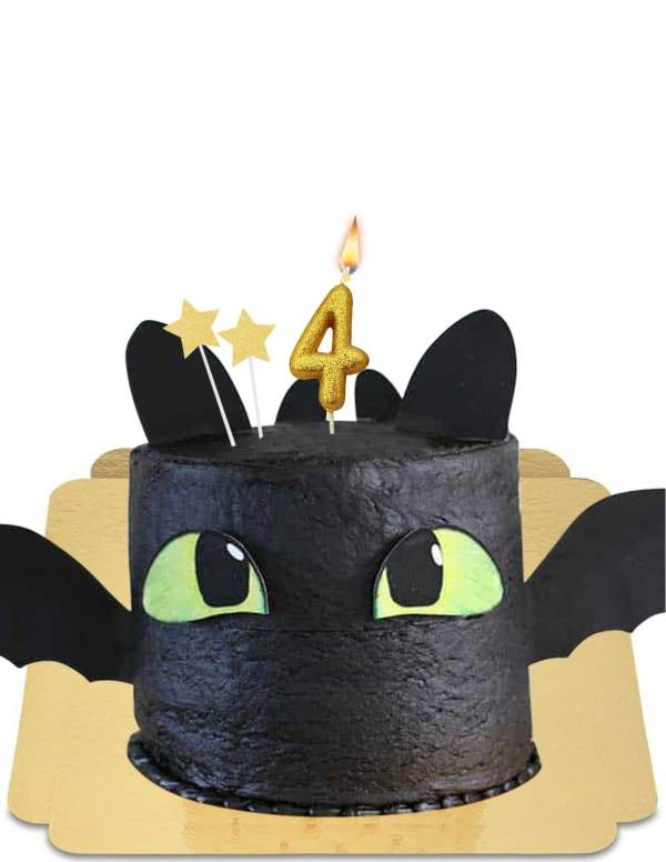  Vegan black winged dragon cake, gluten free - 88