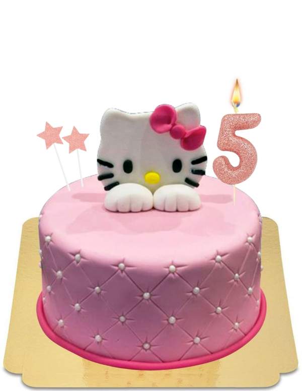 Vegan deluxe pearl Hello Kitty cake, gluten free - 178